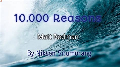 10000 Reasons Lyrics Video By Matt Redman Youtube