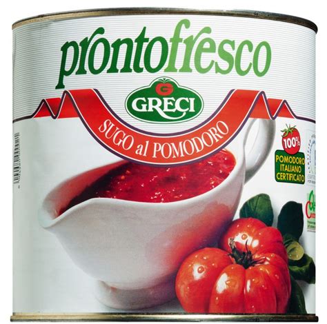 Tomato Sauce Sugo Al Pomodoro Greci Prontofresco 800 Ml Can