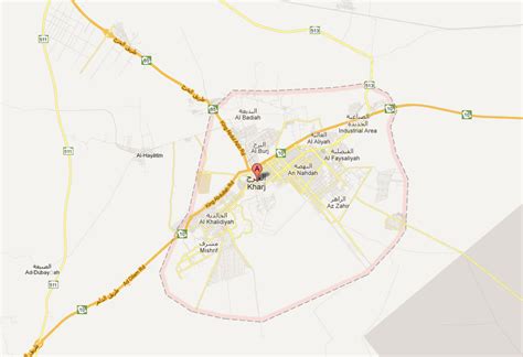 Al Kharj Map and Al Kharj Satellite Image