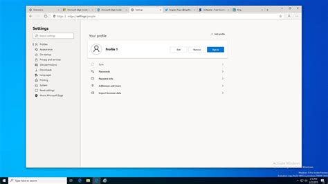 Chromium Based Microsoft Edge Browser Screenshot Tour