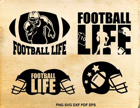 Football Life Svg, Football Svg Files, Football Clipart, Heat Transfer ...