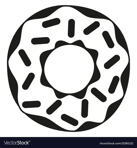 Donut Silhouette Clip Art