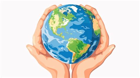 Protect Planet Human Hands Holding Earth Planet Environmental