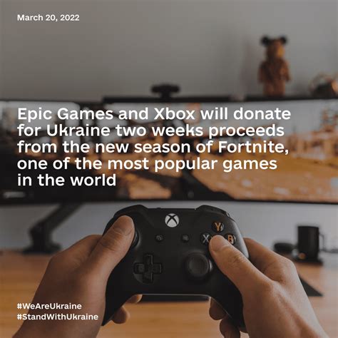 Epic Games And Xbox Will Donate For Ukraine Two Weeks Proceeds From The New Season Of Fortnite