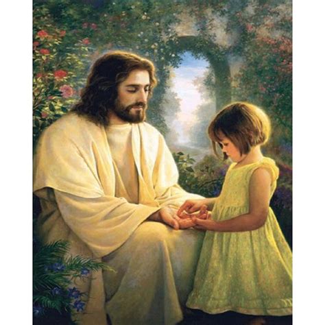 Jesus Loves The Little Children Diamond Painting House