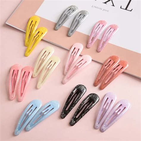 Snap Hair Clips For Hair Clip Pins Bb Hairpins Color Metal Barrettes