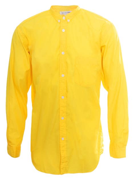 Comme Des Garçons Classic Cotton Shirt Bright Yellow In Yellow For Men Lyst