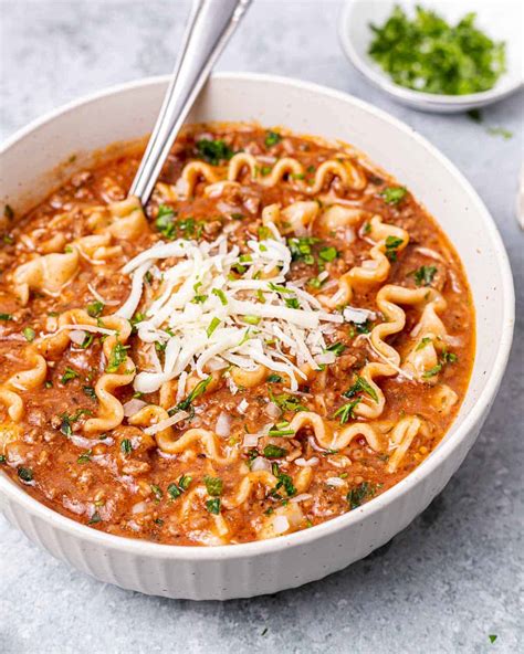 Easy Lasagna Soup Recipe Healthy Fitness Meals