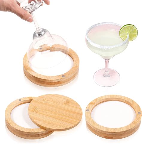 Amazon Margarita Salt Rimmer With Magnetic Swivel Lid Bamboo