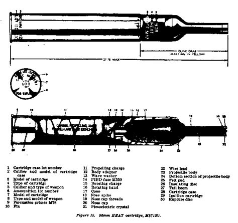 High Explosive Antitank Mel Army 90mm Recoilless Rifle M67