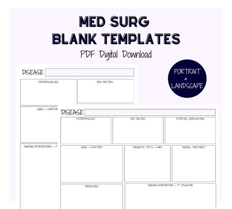 Med Surg Bundle Med Surg Study Guide Bundle Nursing Notes Digital