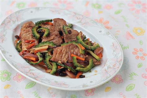 Bitter Melon And Pork Stir Fry With Black Bean Sauce