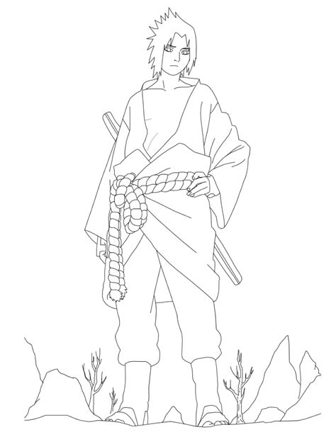 Sasuke Uchiha Coloring Pages