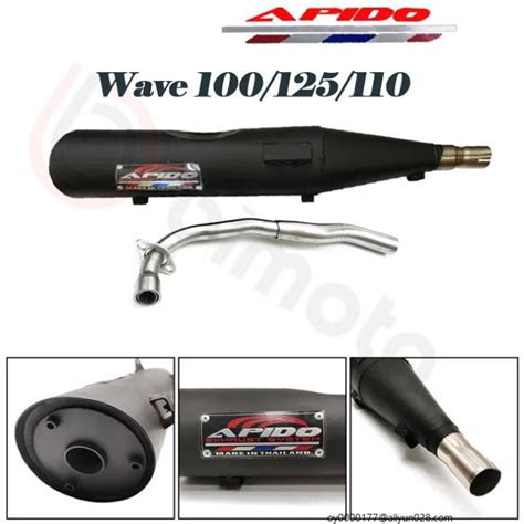 Exhaust Fan Wall Apido Muffler Pipe V4 1set Wave 100 SYM Xrm 110 Smash