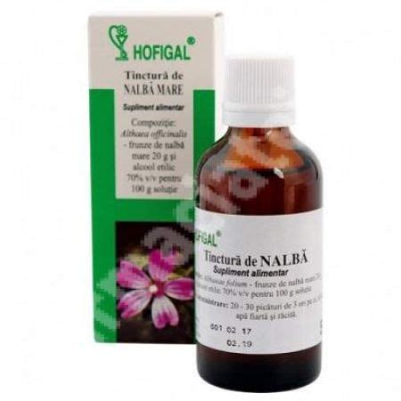 Tinctura De Nalba Mare 50 Ml Hofigal Farmacia Tei Online