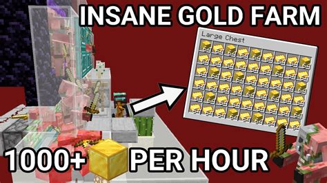 OLD VERSION Minecraft Insane Gold XP Farm Tutorial 145 000 Items