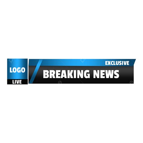 Break Tv Clipart Hd Png Breaking News Tv Bar Live Lower Third Blue