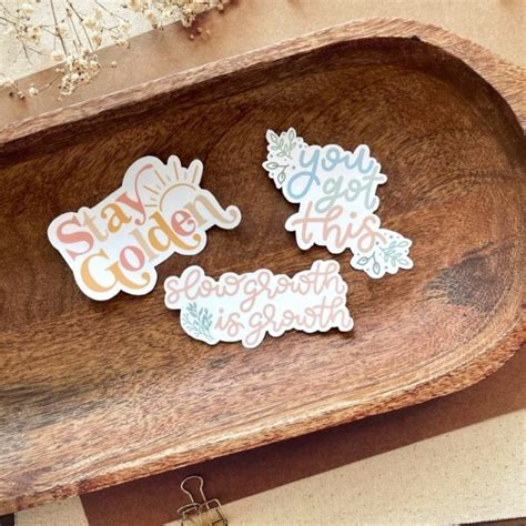 Paper Stickers Labels And Tags Positivity Sticker Bundle Cute Stickers