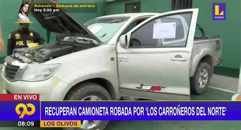 Polic A Recupera Camioneta Robada En Comas Y Captura A Dos Miembros De