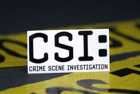 CSI: Crime Scene Investigator Logo Sticker Police Investigation True ...