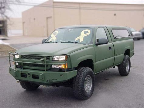 2004 Chevrolet Silverado Military Custom Front 34 75191