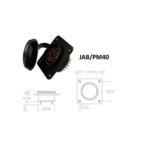 Conector P Painel JAB PM40 Com40 Contatos Macho