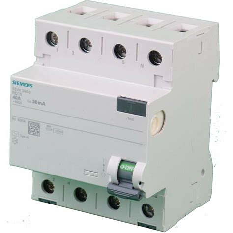 Siemens 5SV Interruttore Differenziale 5SV Clase Ac 4 Poli 40 A 30 MA