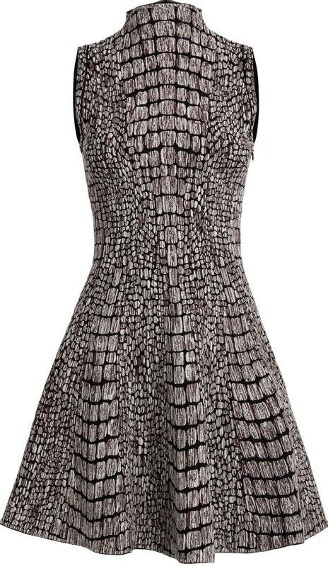 Alaia Crocodile Effect Mini Dress ShopStyle