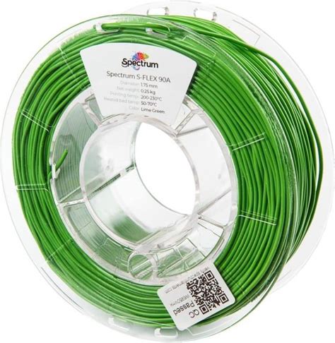 Spectrum Filaments S Flex 90A 1 75mm Lime Green 0 25kg Pris