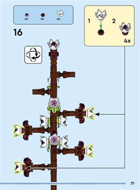 Lego Cherry Blossoms Instructions Creator Botanical Collection