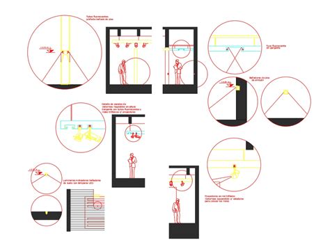 Detalles De Iluminaci N De Un Museo En Autocad Cad Kb Bibliocad