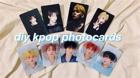 Diy Kpop Photocards At Home Youtube