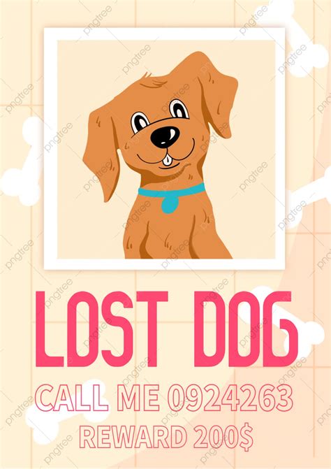 Animated Lost Dog Sign