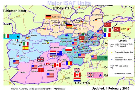 Isaf Afghanistan Map