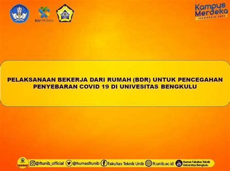 SURAT EDARAN PELAKSANAAN BEKERJA DARI RUMAH BDR UNTUK PENCEGAHAN