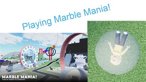 Marble Mania Playing Marble Mania Roblox Youtube