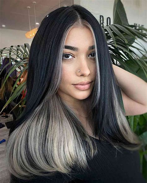Black Hair With Blonde Underlayer