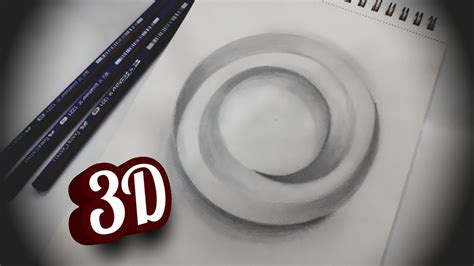 3d Trick Art On Paper How To Draw Realistic Circle Very Easy For Beginners Anamorphic Illusion