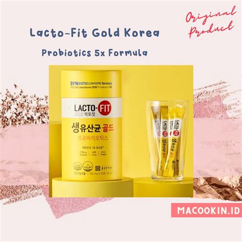 Jual Lactofit Gold Probiotics Lacto 5x Formula Lacto Fit Original Korea Lacto Fit Adult