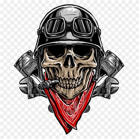 Biker Logo Skull