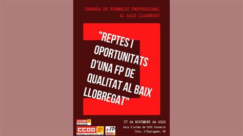 Jornada Fp El Repte I Oportunitat D Un Fp De Qualitat Al Baix