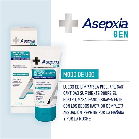 Asepxia Crema Gen Matificante Hidratante Gr Asepxia Cuidado Facial