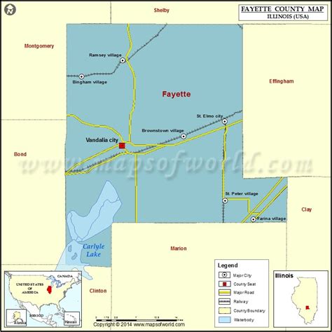 Fayette County Map Illinois