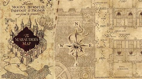 Картинки по запросу карта мародеров в развороте | Harry potter ...