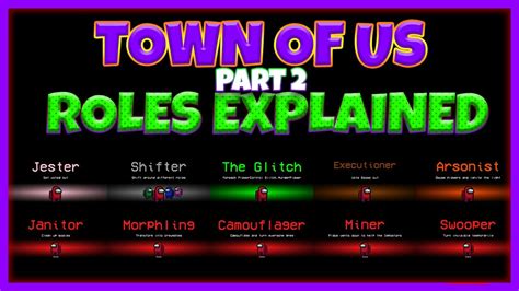 Town Of Us Roles Explained Imposter Neutral And Modifiers Youtube