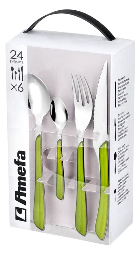 Amefa 24 Piece Cutlery Set Eclat Green Buy Now At Cookinglife