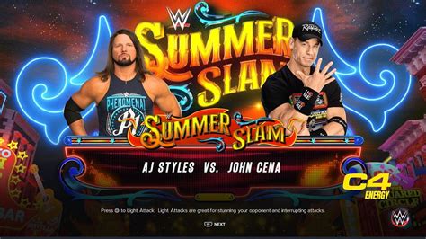 WWE 2K23 AJ Styles VS John Cena YouTube