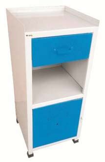 Polished Metal Hospital Bedside Locker Size 72x36x27cm Feature