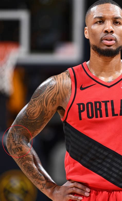 Damian Lillard's 18 Tattoos & Their Meanings - Body Art Guru