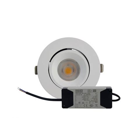 Faro Led Da Incasso W Orientabile Foro Mm Bianco Philips